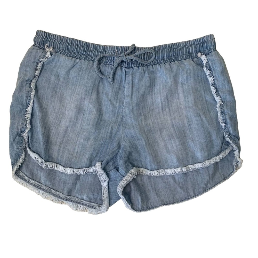 Cloth & Stone Chambray Relaxed Fit Shorts XS - Picture 1 of 5